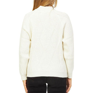 Yes Zee White Acrylic Women Sweater - Ginchy