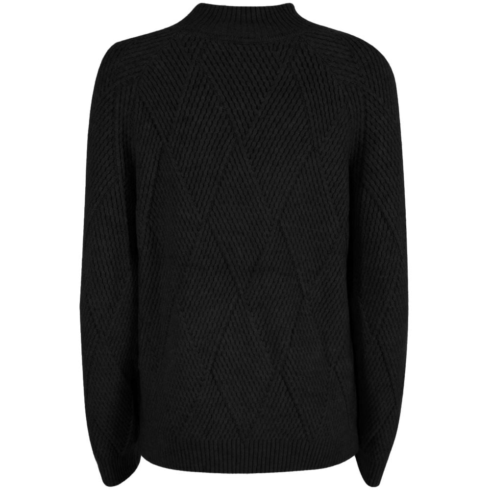 Yes Zee Black Acrylic Women Sweater - Ginchy