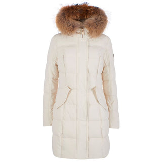 Yes Zee White Nylon Jackets & Coat - Ginchy