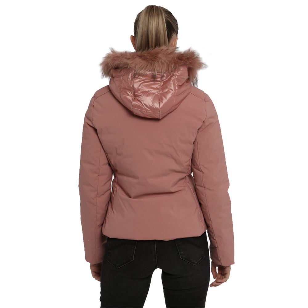 Yes Zee Pink Nylon Jackets & Coat - Ginchy