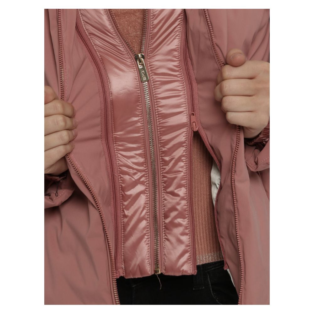 Yes Zee Pink Nylon Jackets & Coat - Ginchy