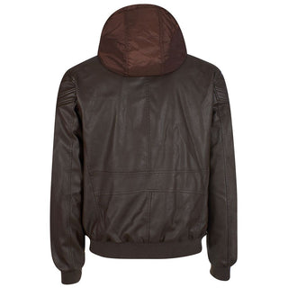 Yes Zee Brown Polyethylene Jacket - Ginchy