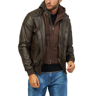 Yes Zee Brown Polyethylene Jacket - Ginchy
