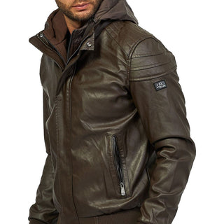 Yes Zee Brown Polyethylene Jacket - Ginchy