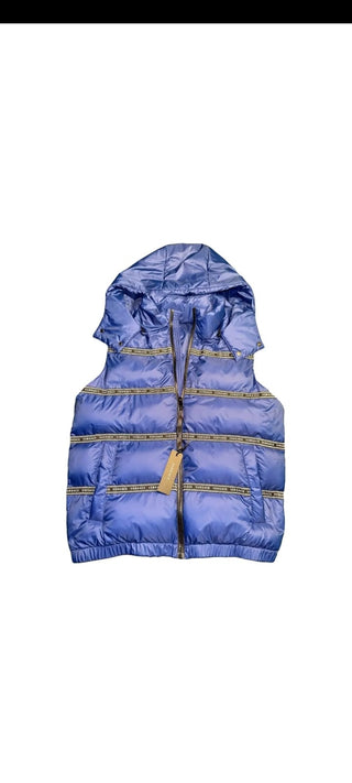 Versace Elegant Black Logo Band Vest with Detachable Hood - Ginchy