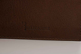 Billionaire Italian Couture Brown Leather Cardholder Wallet