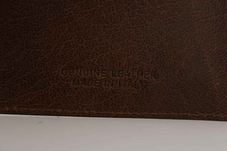 Billionaire Italian Couture Brown Leather Cardholder Wallet