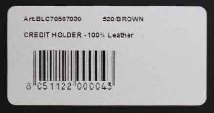 Billionaire Italian Couture Brown Leather Cardholder Wallet