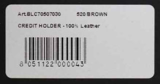Billionaire Italian Couture Brown Leather Cardholder Wallet