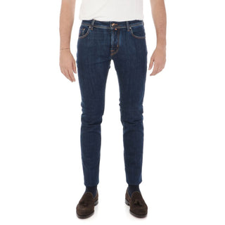 Jacob Cohen Blue Cotton Jeans & Pant - Ginchy