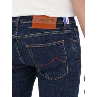Jacob Cohen Blue Cotton Jeans & Pant - Ginchy