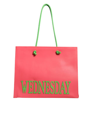 Alberta Ferretti Pink Leather Weekend Wednesday Shopping Tote Bag - Ginchy
