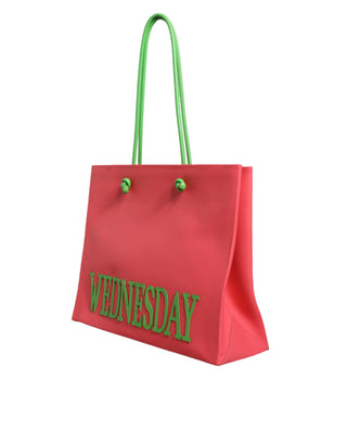 Alberta Ferretti Pink Leather Weekend Wednesday Shopping Tote Bag - Ginchy