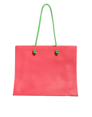 Alberta Ferretti Pink Leather Weekend Wednesday Shopping Tote Bag - Ginchy