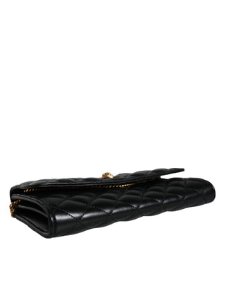 Versace Black Quilted Nappa Leather Crossbody Shoulder Bag - Ginchy