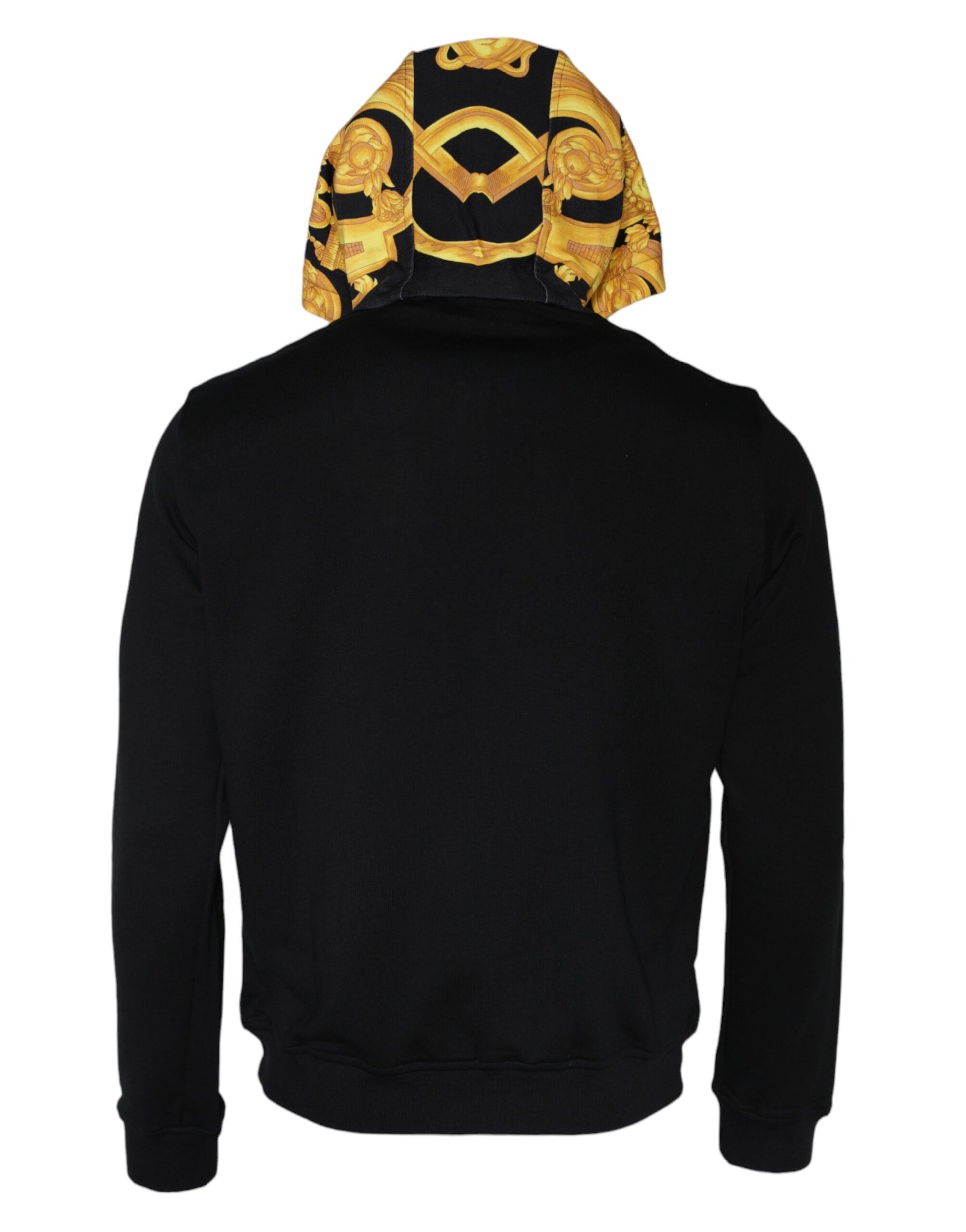 Versace Black Medusa Print Cotton Full Zip HoodieSweatshirt Sweater - Ginchy