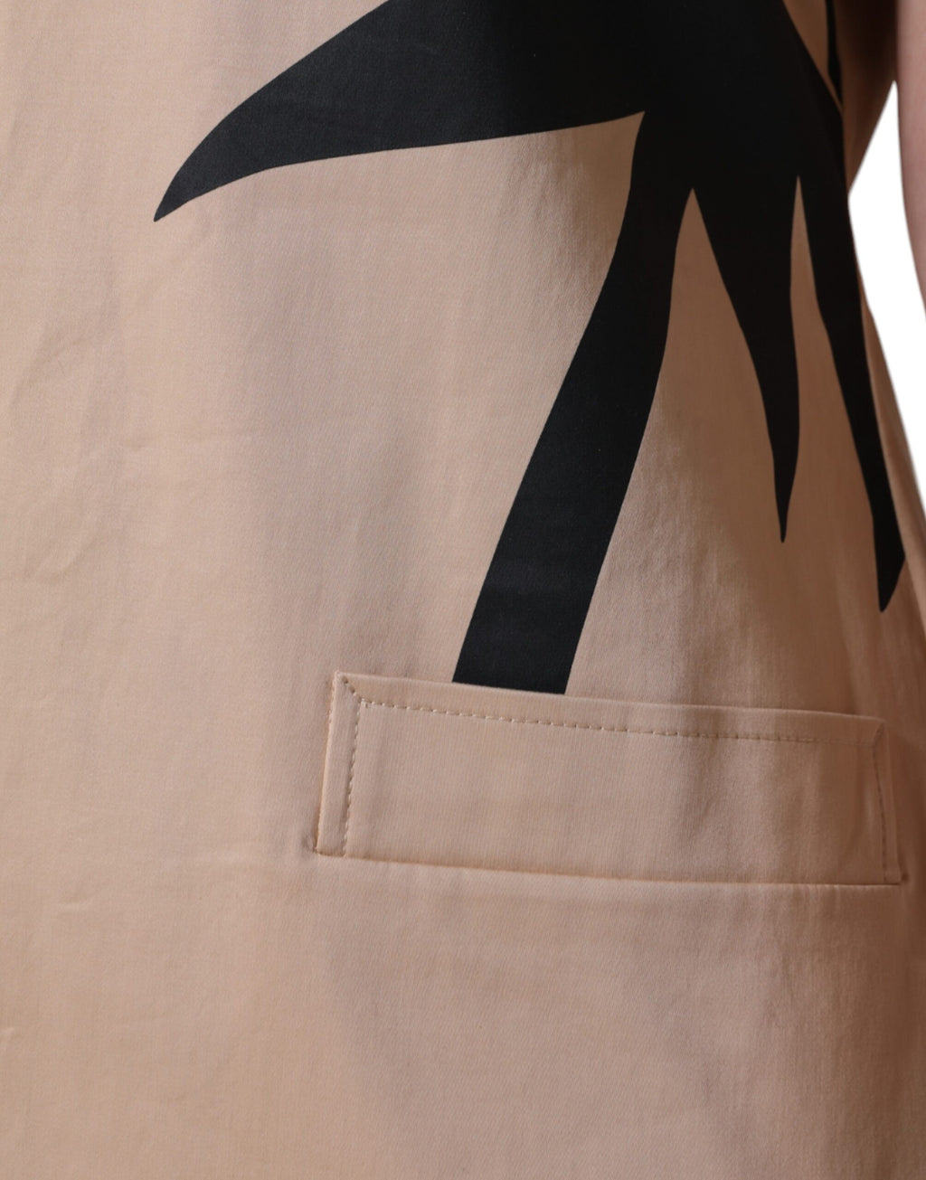 Moschino Beige Cotton Short Sleeve Knee Length Dress - Ginchy