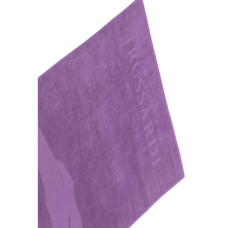 Trussardi Beachwear Purple Cotton Men Swim Towel - Ginchy