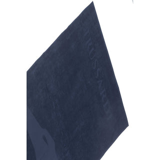 Trussardi Beachwear Blue Cotton Men's Beach Towel - Ginchy