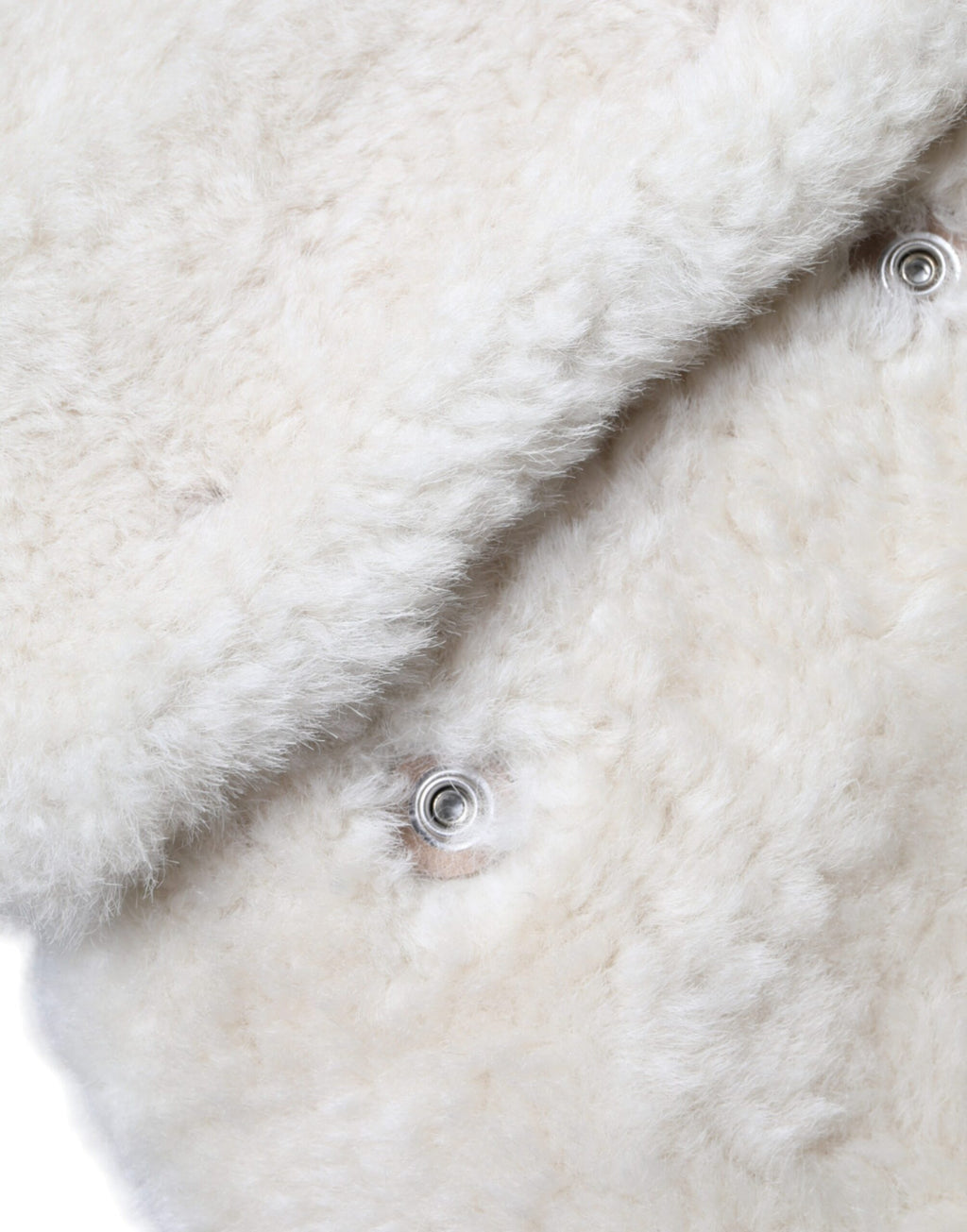Burberry White WARRENFORD Shearling Leather Vest Coat Jacket - Ginchy