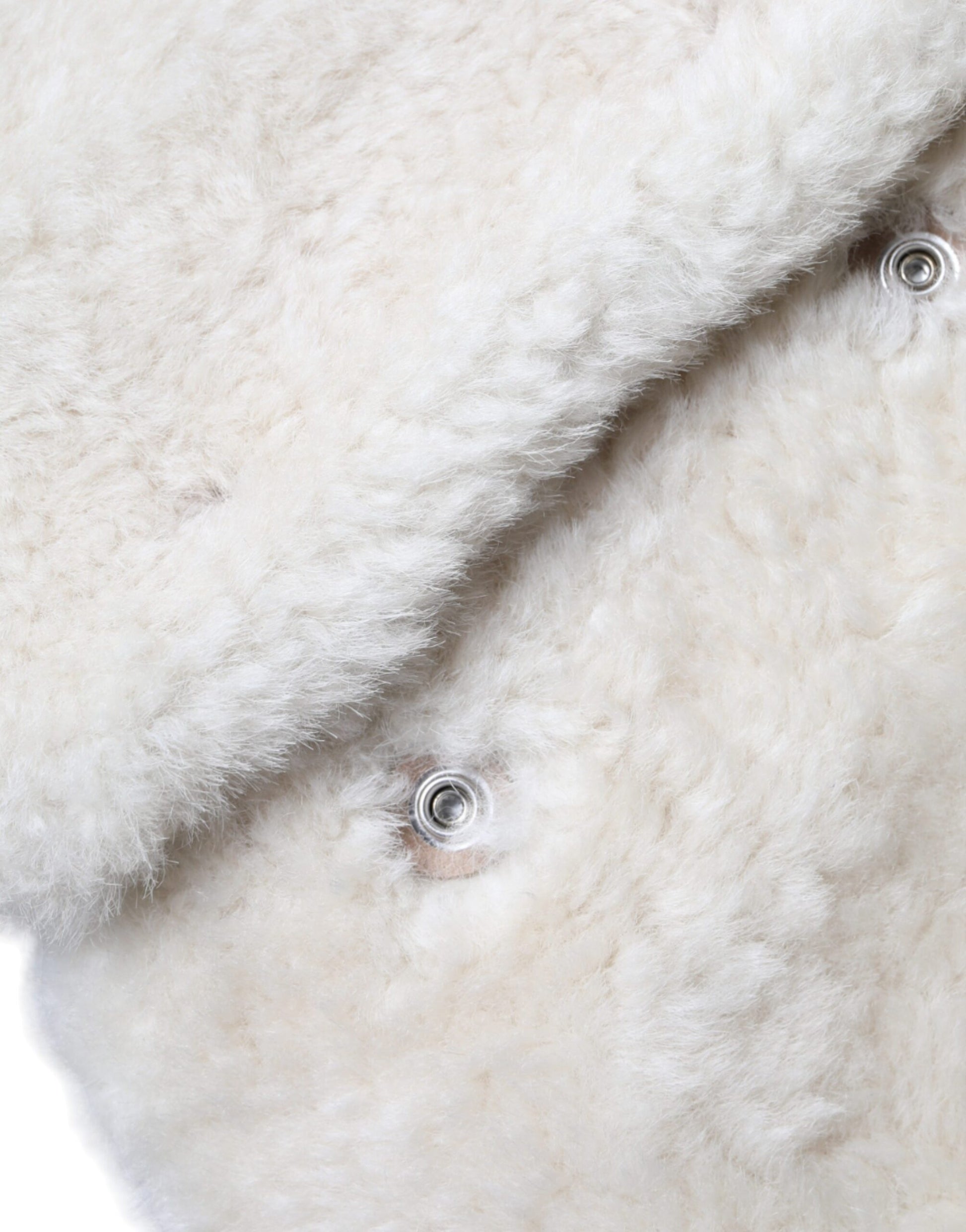 Burberry White WARRENFORD Shearling Leather Vest Coat Jacket - Ginchy