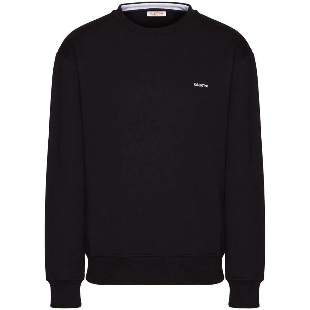 Valentino Black Cotton Sweater - Ginchy