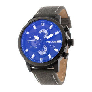 Police Gray Leather Watch - Ginchy