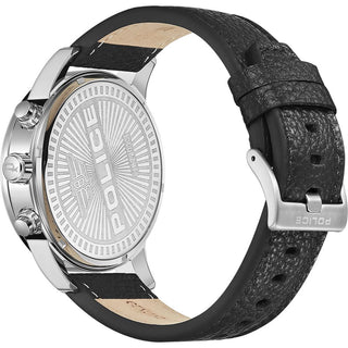 Police Black Leather Watch - Ginchy