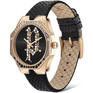Police Black Leather Watch - Ginchy