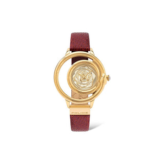 Police Red Leather Watch - Ginchy