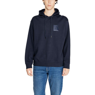 Armani Exchange Blue Cotton Hoody - Ginchy