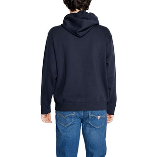 Armani Exchange Blue Cotton Hoody - Ginchy