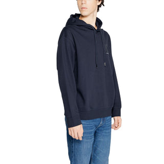 Armani Exchange Blue Cotton Hoody - Ginchy