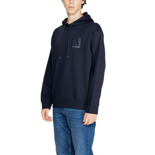 Armani Exchange Blue Cotton Hoody - Ginchy