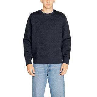 Armani Exchange Blue Cotton Sweatshirt - Ginchy