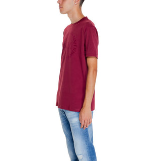 Armani Exchange Bordeaux Cotton T-Shirt - Ginchy