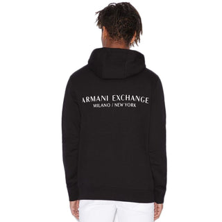 Armani Exchange Black Cotton Hoody - Ginchy