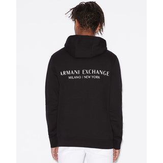Armani Exchange Black Cotton Hoody - Ginchy