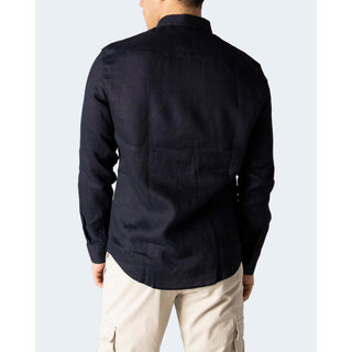 Armani Exchange Blue Linen Shirt - Ginchy