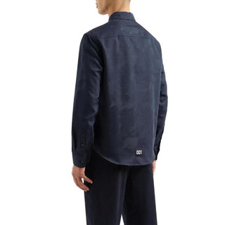 Armani Exchange Blue Cotton Shirt - Ginchy
