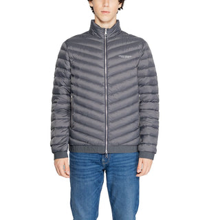 Armani Exchange Gray Polyester Jackets & Coat - Ginchy