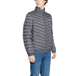 Armani Exchange Gray Polyester Jackets & Coat - Ginchy