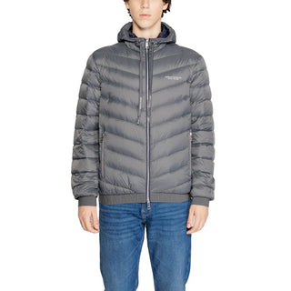 Armani Exchange Gray Polyester Jackets & Coat - Ginchy