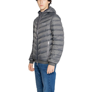 Armani Exchange Gray Polyester Jackets & Coat - Ginchy