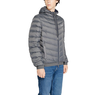 Armani Exchange Gray Polyester Jackets & Coat - Ginchy