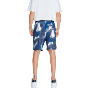 Armani Exchange Blue Cotton Bermuda - Ginchy