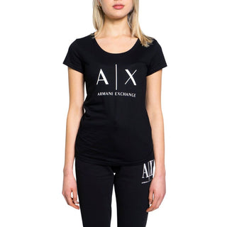 Armani Exchange Black Cotton T-Shirt - Ginchy