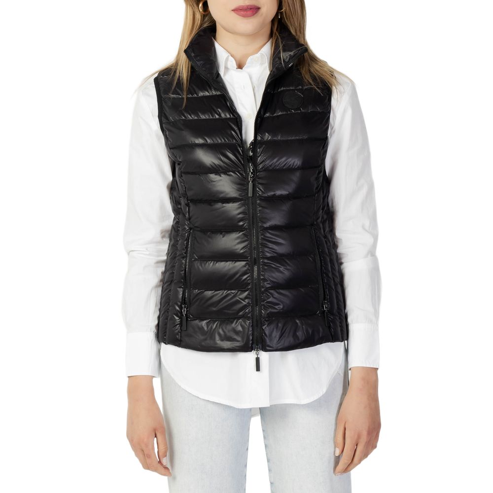 Armani Exchange Black Polyester Sleveless Jacket - Ginchy