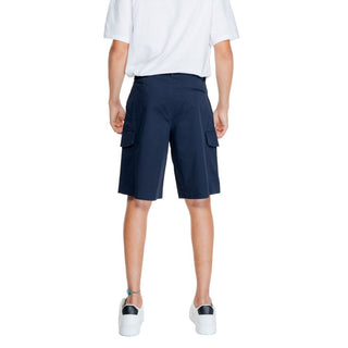 Armani Exchange Blue Cotton Bermuda - Ginchy