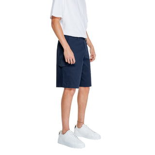 Armani Exchange Blue Cotton Bermuda - Ginchy